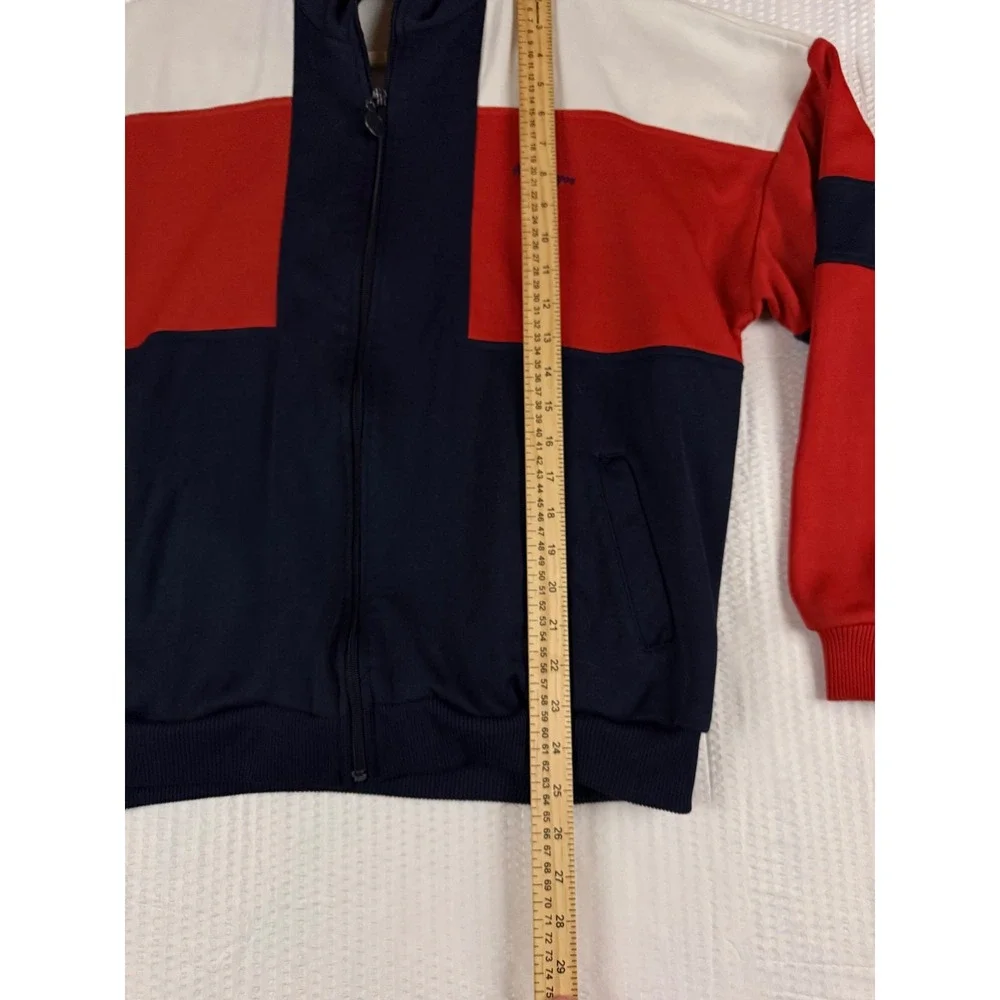 Vintage MacGregor Track Jacket Mens Large Colorblock Navy Red White Full Zip L